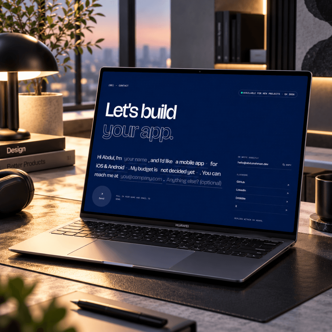 Abdul Rehman Portfolio interface detail